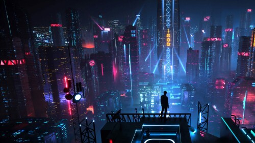 4K Neon City Wallpapers scaled
